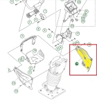 Pokrywa silnika zagęszczarki Husqvarna LT 6005 lewa