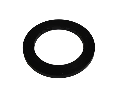 Uszczelka korka paliwa do pilarki Husqvarna T425, czarna, okrągła, gumowa, o gładkiej fakturze. Zbliżenie na detal, prezentujący precyzyjne wykończenie i elastyczne krawędzie. Produkt leży na jasnym tle.