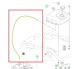 Wąż paliwowy zagęszczarki Husqvarna LT 6005  