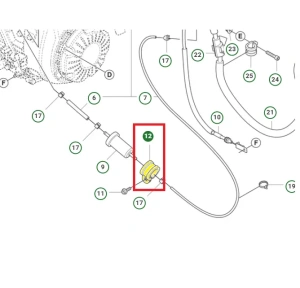 Zacisk rury zagęszczarki Husqvarna LT 6005 