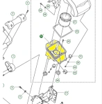 Obudowa filtra powietrza zagęszczarki Husqvarna LT 6005 