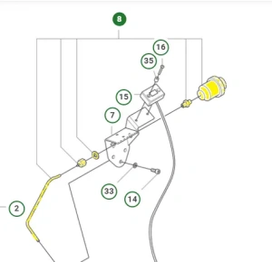 Wskaźnik stanu filtra powietrza Husqvarna LT 6005