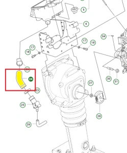 Przewód dolotu powietrza zagęszczarki Husqvarna LT 6005  