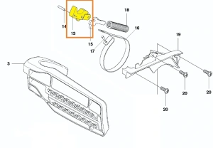 Dźwignia pilarki T425 Husqvarna