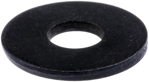 Podkładka nożyc Husqvarna 520iHD70 w kolorze czarnym, okrągła z wycięciem z centralnej części. Zbliżenie z góry, ukazuje gładką fakturę i precyzyjne detale krawędzi. Produkt nowy, bez dodatkowych elementów czy oznaczeń.