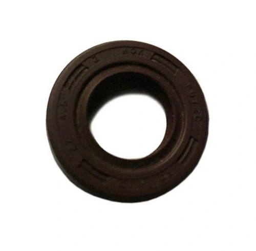 Uszczelniacz wału pilarki Husqvarna T425 czarny, okrągły, gładki z wewnętrznym rowkiem. Produkt na białym tle, pokazujący konstrukcję,