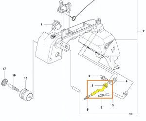 Przewód paliwa pilarki T425 Husqvarna