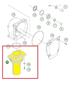 Tuleja/ zewnętrzna rurka Husqvarna LT 6005 