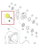 Wał zagęszczarki Husqvarna LT 6005  
