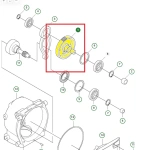 Koło zębate przekładniowe zagęszczarki Husqvarna LT 6005   