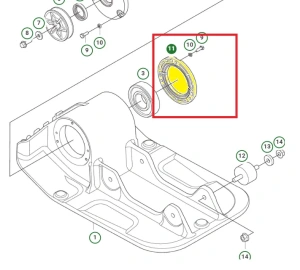 Osłona/ pokrywa zagęszczarki Husqvarna LF 60i LAT  