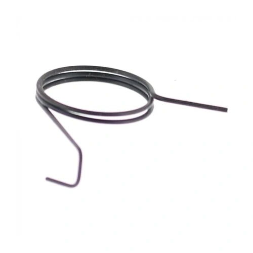 Sprężyna koła magnesowego pilarki T425 Husqvarna, szara na jasnym tle z widocznymi zwojami, jasne tło uwydatnia szczegóły,