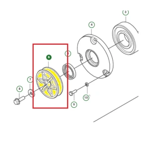 Rolka/ koło pasowe zagęszczarki Husqvarna LF 60i LAT  