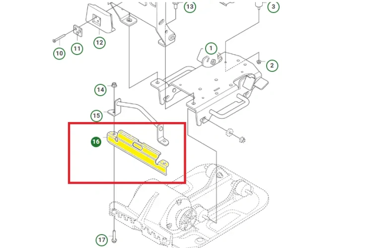 schemat przedstawia belkę zraszająca przeznaczoną do zagęszczarek Husqvarna. Belka jest dedykowana do modelu Husqvarna LF 60iLAT