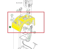 Obudowa baterii zagęszczarki Husqvarna LF 60i LAT