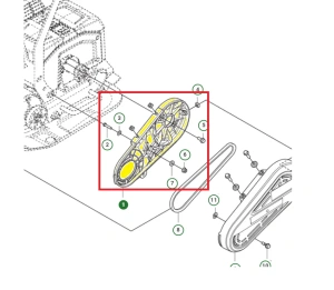 Osłona pasa wewnętrzna Husqvarna LF 60i LAT 