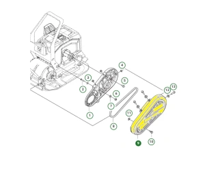 Osłona pasa zewnętrzna Husqvarna LF 60i LAT 
