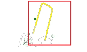 Uchwyt zagęszczarki Husqvarna LF 60i LAT  