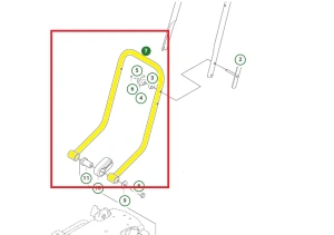 Uchwyt dolny zagęszczarki Husqvarna LF 60i LAT   