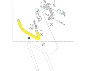 Uchwyt tłumiący zagęszczarki Husqvarna LF 60i LAT