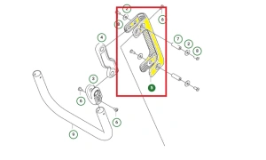 Wspornik montażowy zagęszczarki Husqvarna LF 60i LAT