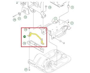 Zespół uchwytu zagęszczarki Husqvarna LF 60i LAT  