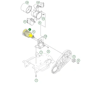 Zespół silnika zagęszczarki Husqvarna LF 60i LAT 