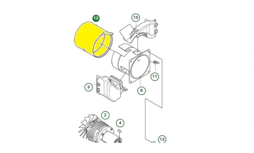 schemat przedstawia rurę do zagęszczarek Husqvarna. Rura jest dedykowany do modelu Husqvarna LF 60iLAT