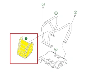 Osłona płyty wibracyjnej zagęszczarki Husqvarna LF 130 LT    