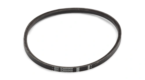 Zdjęcie przedstawia pasek silnika do zagęszczarek Husqvarna dedykowany do wielu modeli maszyn. Pasek jest koloru czarnego i wykonany z materiałów o wysokiej jakości