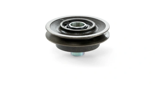 Zdjęcie przedstawia sprzęgło silnika do zagęszczarek Husqvarna dedykowany do wielu modeli maszyn. Pasek jest wykonane z metalu wysokiej jakości.