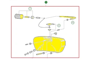 Zbiornik paliwa zagęszczarki Husqvarna LF 130 LT