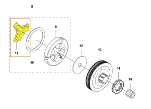 Zabezpieczenie sprzęgła do pilarki 543 XP Husqvarna