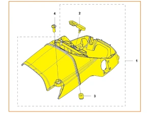 Pokrywa cylindra pilarki 543 XP Husqvarna