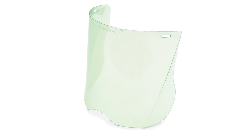 Ochronniki twarzy z osłona antyparowa Husqvarna z otworami montażowymi, z elastycznego materiału, w układzie frontalnym, bez akcesoriów. Pasujące do wielu kasków Husqvarna, przezroczysta,