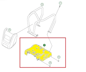 Płyta silnika zagęszczarek Husqvarna LF 80 L 
