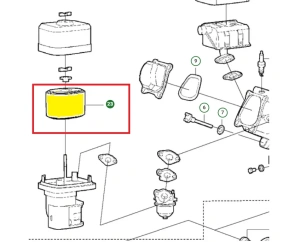 Filtr powietrza zagęszczarek Husqvarna LF 80 L 