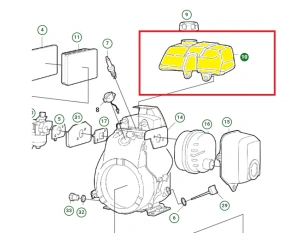 Zbiornik paliwa do zagęszczarki Husqvarna LF 50L  