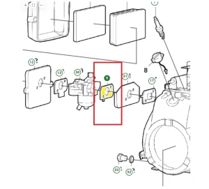 Uszczelka gaźnika zagęszczarki Husqvarna LF 50L