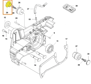 Osłona amortyzatora pilarki 543 XP Husqvarna
