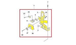 Uchwyt zagęszczarki Husqvarna LF 60 LAT