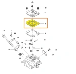 Membrana gaźnika pilarki 543 XP Husqvarna