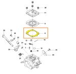Uszczelka gaźnika do pilarki 543 XP Husqvarna