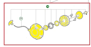 Rozrusznik/szarpak zagęszczarki Husqvarna LF 60 LAT 