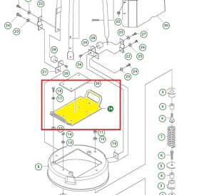 Płyta silnika zagęszczarki Husqvarna LX 90  
