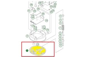 Płyta montażowa silnika zagęszczarki Husqvarna LX 90 