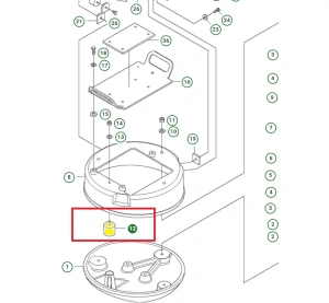 Amortyzator płyty zagęszczarki Husqvarna LX 90