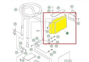 Osłona pasa zagęszczarki Husqvarna LX 90 