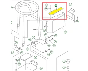 Osłona gumowa zagęszczarki Husqvarna LX 90 