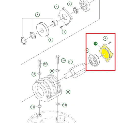 Schemat przedstawia osłonę ochronną stosowaną w zagęszczarkach Husqvarna LX 90. Osłona jest oryginalną częścią przeznaczoną do zagęszczarek Husqvarna.